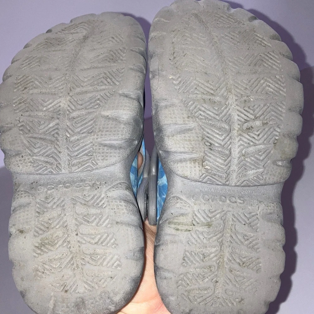CROCS Kids Blue‎ and Gray Sandals Size 11